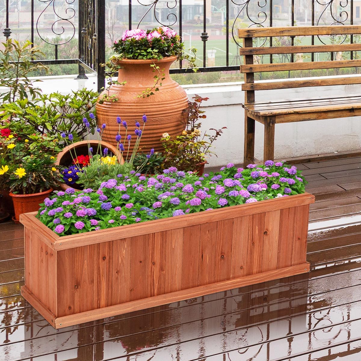 Wood Planter Box - Image 4