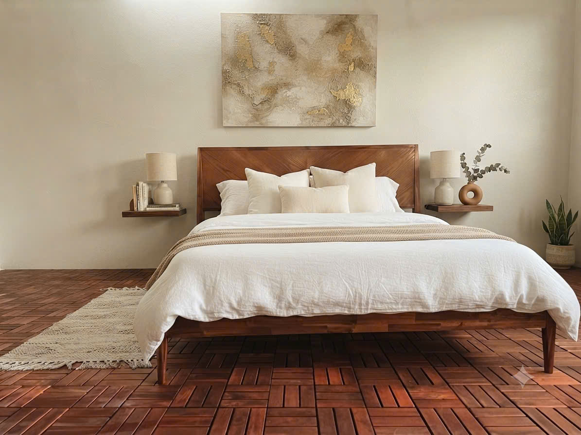 Wood Bed Frame - Image 2